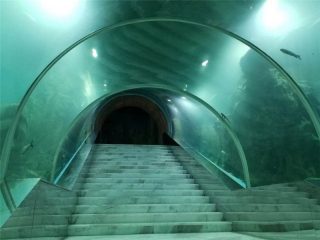 Preço do projeto de aquário de túnel acrílico